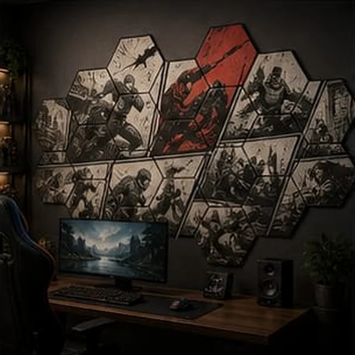Comic wall panel concept
